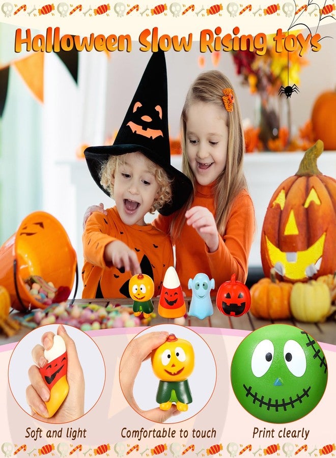 Harrycle 12 Pcs Halloween Toys Halloween Slow Rising Toys Pumpkin Vampire Mummy Bat Stress Relief Dolls for Holiday Party Favors Trick or Treat Bags Classroom Prizes - Image 3